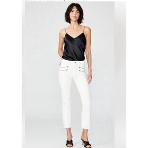 PAIGE Mid Rise Edgemont straight jeans gold coast -31